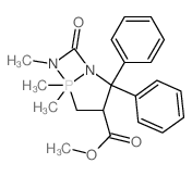 methyl 5,5,6-trimethyl-7-oxo-2,2-diphenyl-1,6-diaza-5$l^C21H25N2O3P-phosphabicyclo[3.2.0]heptane-3-carboxylate picture
