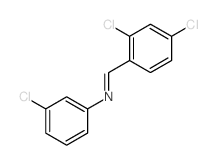 N-(3-chlorophenyl)-1-(2,4-dichlorophenyl)methanimine Structure