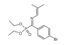 diethyl (E)-(4-bromophenyl){[(Z)-2-methylprop-1-enyl]imino}methylphosphonate Structure