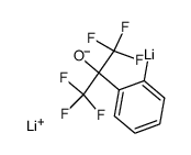 o-LiC6H4C(CF3)2OLi结构式