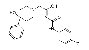 3-(p-Chlorophenyl)-1-[(4-hydroxy-4-phenylpiperidino)acetyl]urea结构式