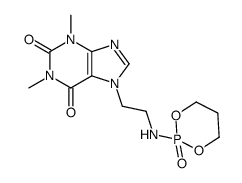 1,3-dimethyl-7-[2-[(2-oxo-1,3,2λ5-dioxaphosphinan-2-yl)amino]ethyl]purine-2,6-dione结构式