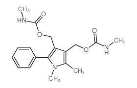 1H-Pyrrole-3,4-dimethanol, 1,2-dimethyl-5-phenyl-, bis (methylcarbamate) (ester) picture