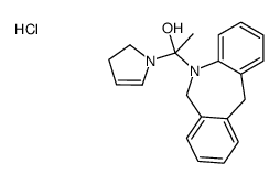 1-(6,11-dihydrobenzo[c][1]benzazepin-5-yl)-1-(2,3-dihydropyrrol-1-yl)ethanol,hydrochloride Structure