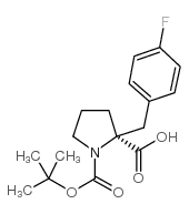 boc-(s)-alpha-(4-fluorobenzyl)-proline Structure