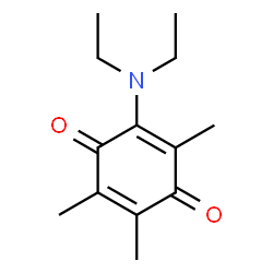 2-(Diethylamino)-3,5,6-trimethyl-2,5-cyclohexadiene-1,4-dione Structure