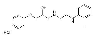1-[2-(2-methylanilino)ethylamino]-3-phenoxypropan-2-ol,hydrochloride Structure