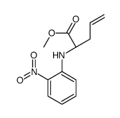 methyl (2R)-2-(2-nitroanilino)pent-4-enoate结构式