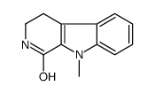 9-methyl-3,4-dihydro-2H-pyrido[3,4-b]indol-1-one结构式