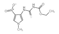 Carbamic acid,[[(1-methyl-4-nitro-1H-pyrrol-3-yl)amino]thioxomethyl]-, ethyl ester (9CI)结构式