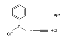 dichloroplatinum,dimethyl(phenyl)phosphanium,propa-1,2-diene Structure
