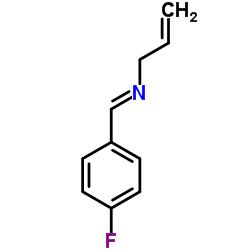 2-Propen-1-amine,N-[(4-fluorophenyl)methylene]-(9CI) Structure