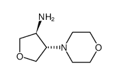 trans-4-(4-morpholinyl)tetrahydro-3-furanamine(SALTDATA: 2HCl)结构式