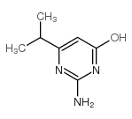 2-氨基-4-羟基-6-异丙基嘧啶结构式