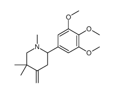 1,5,5-trimethyl-4-methylidene-2-(3,4,5-trimethoxyphenyl)piperidine Structure