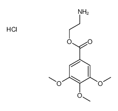 2-aminoethyl 3,4,5-trimethoxybenzoate hydrochloride结构式