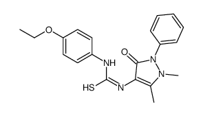 3-Antipyrinyl-1-(4-ethoxyphenyl)thiourea结构式