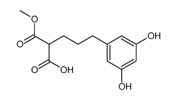 methyl 2-carboxy-5-(3,5-dihydroxyphenyl)pentanoate Structure