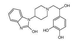 3-[1-[2-(3,4-dihydroxyphenyl)-2-hydroxyethyl]piperidin-4-yl]-1H-benzimidazol-2-one Structure