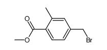 2-甲基-4-(溴甲基)苯甲酸甲酯结构式
