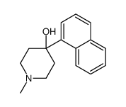 1-methyl-4-naphthalen-1-ylpiperidin-4-ol结构式