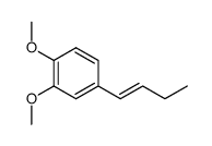 (E)-4-(but-1-enyl)-1,2-dimethoxybenzene结构式