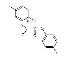 1-[1,1-dichloroethyl-(4-methylphenoxy)phosphoryl]oxy-4-methylbenzene Structure