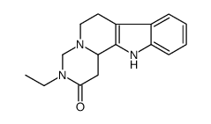 3-ethyl-3,4,6,7,12,12b-hexahydropyrimido[1',6':1,2]pyrido[3,4-b]indol-2(1H)-one结构式