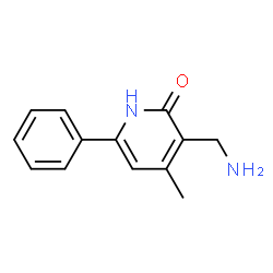 2(1H)-Pyridinone,3-(aminomethyl)-4-methyl-6-phenyl-(9CI) picture