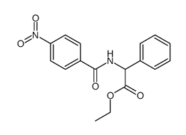 (4-nitro-benzoylamino)-phenyl-acetic acid ethyl ester Structure
