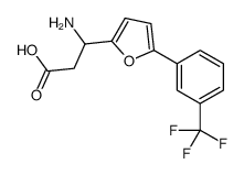3-AMINO-3-[5-(3-TRIFLUOROMETHYLPHENYL)-FURAN-2-YL]-PROPIONIC ACID结构式