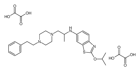 6-(1-Methyl-2-(4-phenethylpiperazino)ethyl)-amino-2-isopropoxy-benzoth iazole oxalate hydrate picture