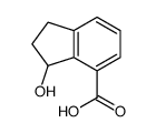 3-hydroxy-2,3-dihydro-1H-indene-4-carboxylic acid结构式