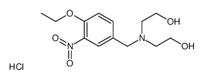 2-[(4-ethoxy-3-nitrophenyl)methyl-(2-hydroxyethyl)amino]ethanol,hydrochloride Structure