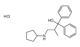 3-(cyclopentylamino)-2-methyl-1,1-diphenylpropan-1-ol,hydrochloride Structure
