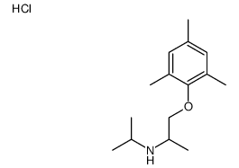 N-propan-2-yl-1-(2,4,6-trimethylphenoxy)propan-2-amine,hydrochloride结构式