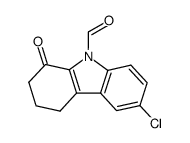 6-chloro-3,4-dihydro-1(2H)-oxo-carbazole-9-carboxaldehyde结构式