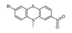 7-bromo-10-methyl-2-nitrophenothiazine结构式