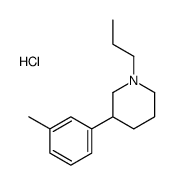 3-(3-methylphenyl)-1-propylpiperidine,hydrochloride结构式