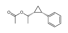 cis-1-(1-acetoxyethyl)-2-phenylcyclopropane Structure