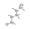 1,5-dichloro-1,1,2,2,3,3,4,4,5,5-decamethylpentastannane结构式
