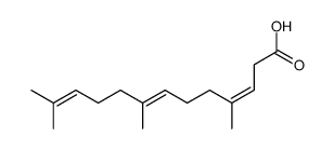 (3Z,7E)-4,8,12-trimethyltrideca-3,7,11-trienoic acid结构式