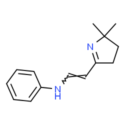 1-Pyrroline,2-(2-anilinovinyl)-5,5-dimethyl-(8CI)结构式