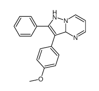 3-(4-methoxyphenyl)-2-phenyl-1,3a-dihydropyrazolo[1,5-a]pyrimidine Structure