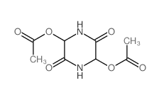 (5-acetyloxy-3,6-dioxo-piperazin-2-yl) acetate结构式