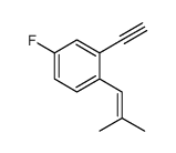 2-ethynyl-4-fluoro-1-(2-methylprop-1-enyl)benzene Structure