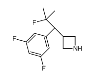 3-[(1S)-1-(3,5-difluorophenyl)-2-fluoro-2-methylpropyl]azetidine Structure