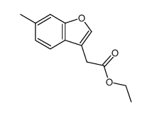 ethyl 2-(6-methylbenzofuran-3-yl)acetate Structure