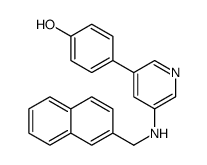 4-[5-(naphthalen-2-ylmethylamino)pyridin-3-yl]phenol Structure