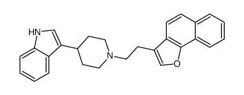 3-[1-(2-benzo[g][1]benzofuran-3-ylethyl)piperidin-4-yl]-1H-indole结构式